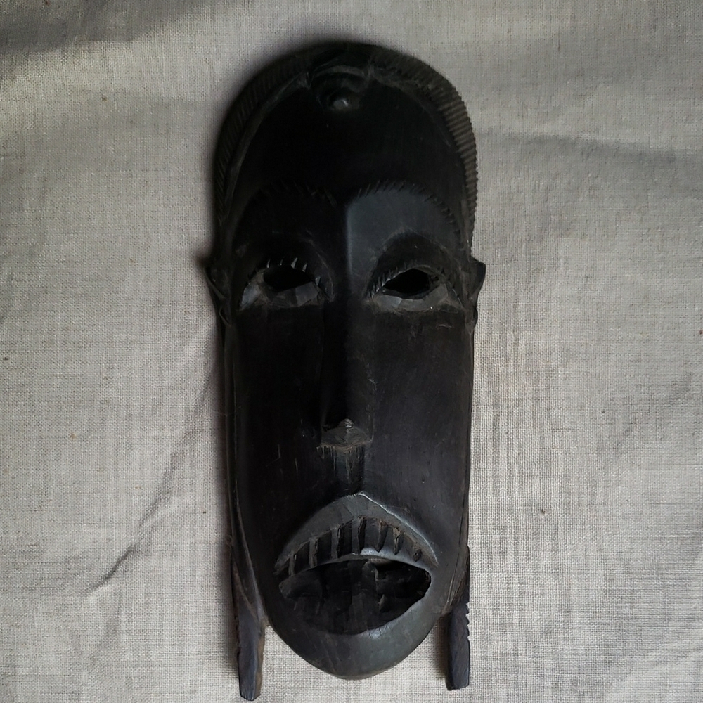 Handcrafted Black Tribal Mask